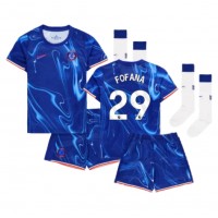 Chelsea Wesley Fofana #29 Domáci Detský futbalový dres 2024-25 Krátky Rukáv (+ trenírky)